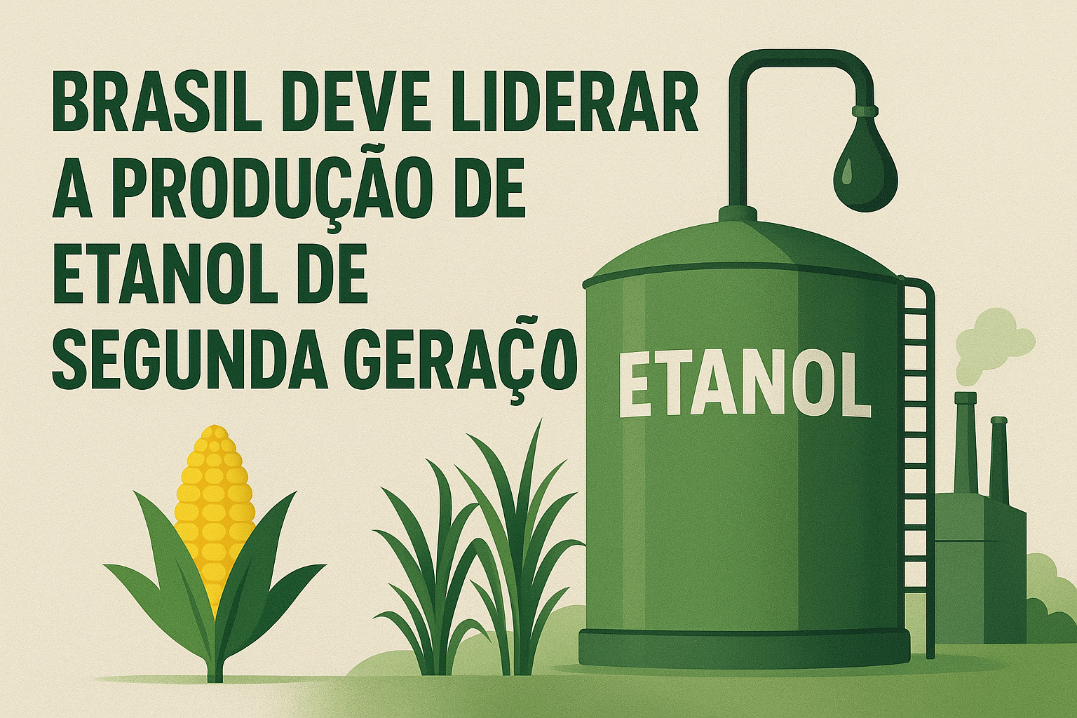 Brasil deve liderar a produção de etanol de segunda geração