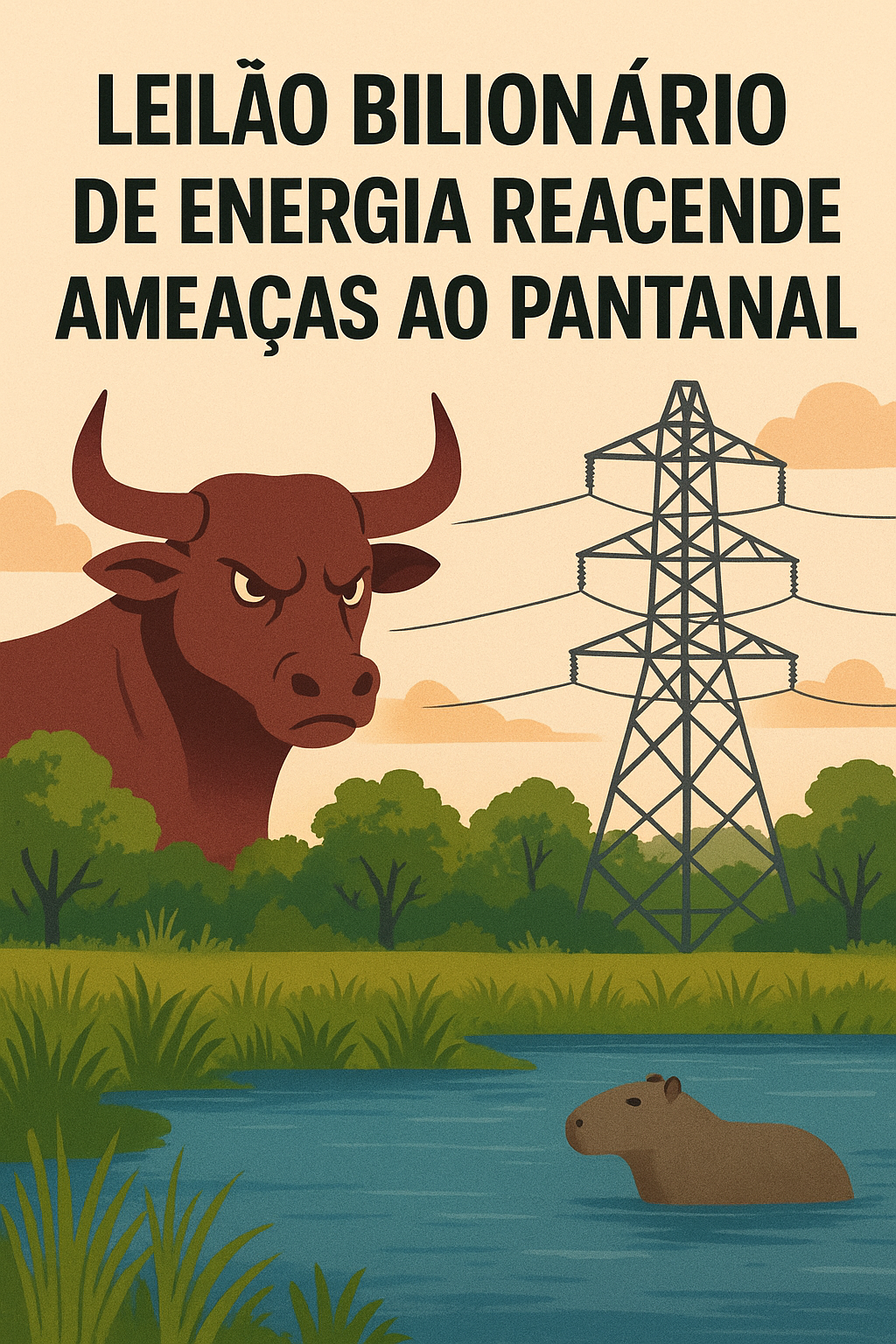 Leilão bilionário de energia reacende ameaças ao Pantanal